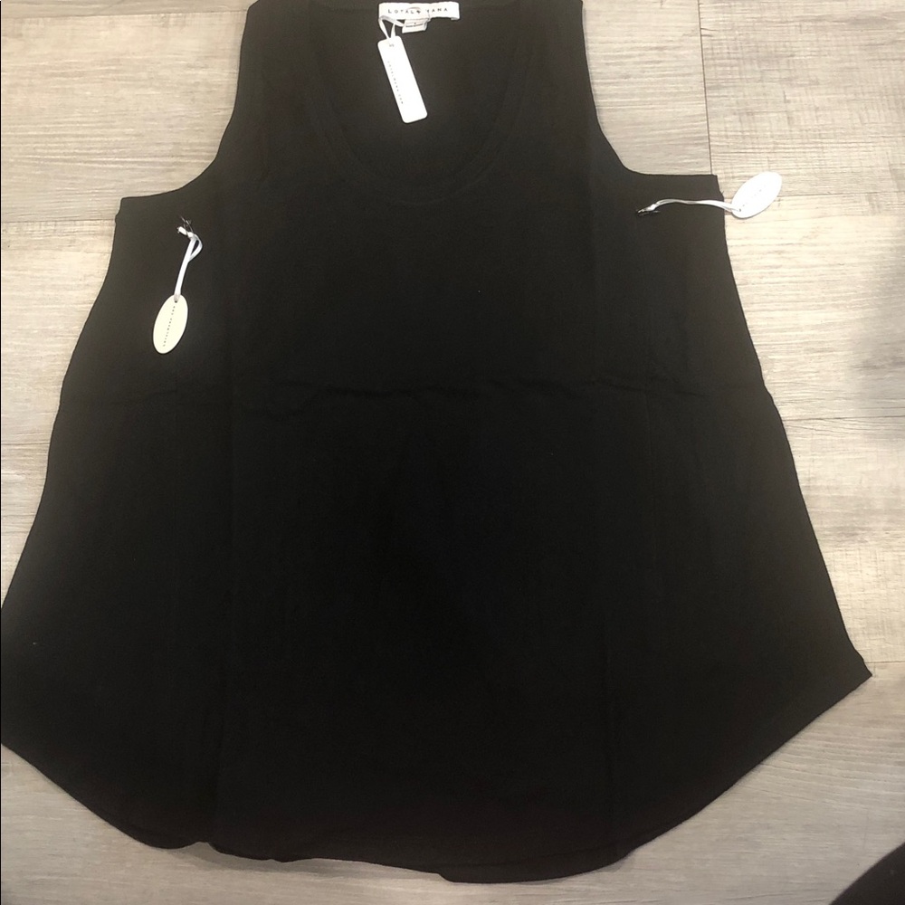 Loyal Hana Black Sleeveless Tank Top